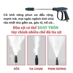 [ Chính Hãng ] Máy Rửa Xe | Máy Rửa Xe Cao Áp Có Chỉnh Áp| Chống Giật | Lõi Đồng 100% 6