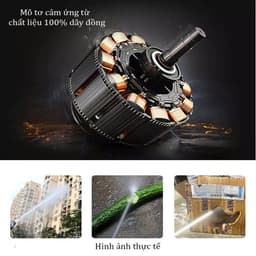 [ Chính Hãng ] Máy Rửa Xe | Máy Rửa Xe Cao Áp Có Chỉnh Áp| Chống Giật | Lõi Đồng 100% 2