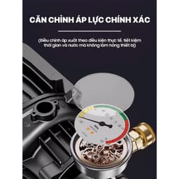 [ Chính Hãng ] Máy Rửa Xe | Máy Rửa Xe Cao Áp Có Chỉnh Áp| Chống Giật | Lõi Đồng 100% 4