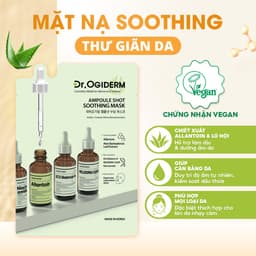 Mặt Nạ Vải Vi Sợi Giúp Cấp Ẩm, Hỗ Trợ Sáng Da Phù Hợp Mọi Loại Da Dr.Ogiderm Ampoule Shot Mask 30ml 8