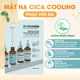 Mặt Nạ Vải Vi Sợi Giúp Cấp Ẩm, Hỗ Trợ Sáng Da Phù Hợp Mọi Loại Da Dr.Ogiderm Ampoule Shot Mask 30ml 6