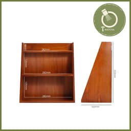 Kệ gỗ 3 tầng để dụng cụ pha chế matcha 5