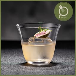 Cốc thủy tinh pha matcha miệng xòe (BG18) 1