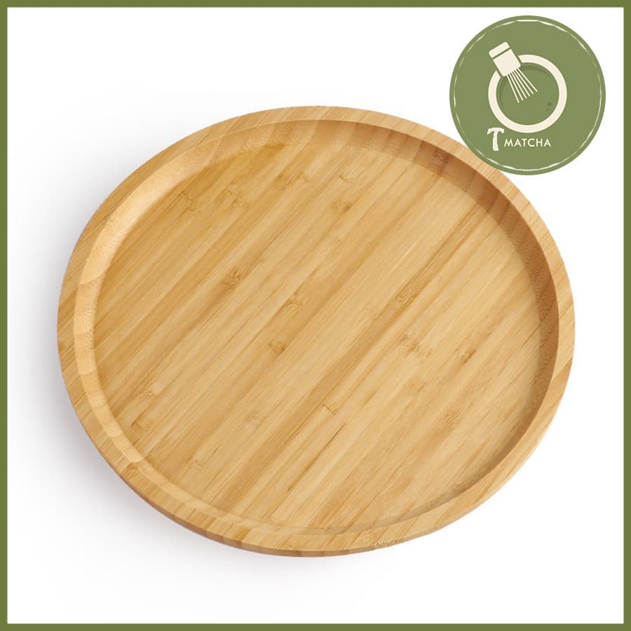 Khay gỗ tre tròn đường kính 28cm