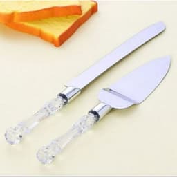 set dao cắt và dao xúc bánh kem inox 2