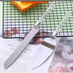 set dao cắt và dao xúc bánh kem inox 4