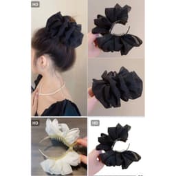 Kẹp tóc càng cua,kẹp búi củ tỏi 3 răng dài xinh xắn cho nữ (sỉ 14,9k) 2