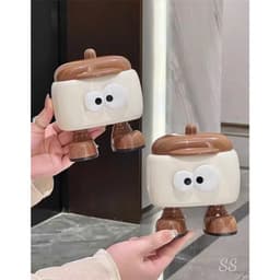 Hộp đựng tăm bông , tăm chỉ nha khoa, cọ trang điểm,… hình con mắt hoạt hình dễ thương - tiện lợi 2