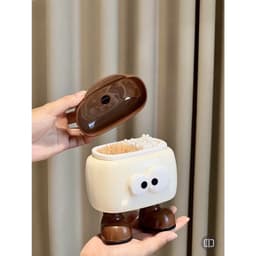 Hộp đựng tăm bông , tăm chỉ nha khoa, cọ trang điểm,… hình con mắt hoạt hình dễ thương - tiện lợi 9