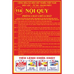 (X39) Bộ nội quy, tiêu lệnh phòng cháy chữa cháy dán kho xưởng, cửa hàng - Tiêu lệnh PCCC dán tường 2