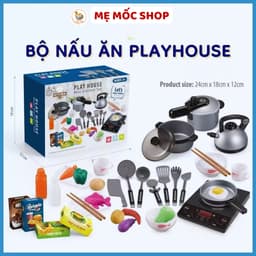 Bộ Đồ Chơi Nấu Ăn Playhouse 36 Chi Tiết, Bếp Có Đèn Đồ Chơi Cho Bé, Đồ Chơi Nấu Ăn Cho Bé, Memocshop 1