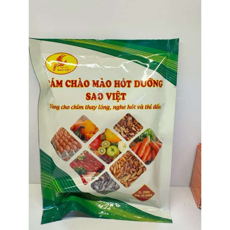 Combo 4 gói tặng 1 Cám Chào Mào Hót Dưỡng Sao Việt 200g chính Hãng Cao Cấp