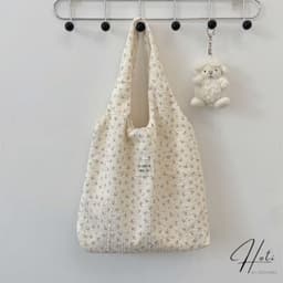 Túi Xách Vải Họa Tiết Hoa Nhẹ Nhàng Túi Tote Đeo Vai Nữ Thời Trang Đi Biển, nhatle.store2 5