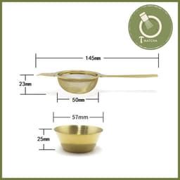 Rây lọc bột matcha kèm cốc hứng bằng inox 304 3