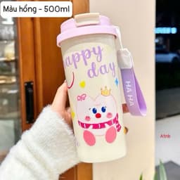 Cốc giữ nhiệt hoạ tiết cute, đáng yêu dung tích 550ml. Lõi Inox 304 kèm 1 lớp chân không giúp giữ nhiêt tốt hơn VINBEO 5