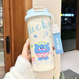 Cốc giữ nhiệt hoạ tiết cute, đáng yêu dung tích 550ml. Lõi Inox 304 kèm 1 lớp chân không giúp giữ nhiêt tốt hơn VINBEO 6