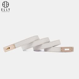 Thắt lưng nữ ELLY ED74 khóa chốt da thật cao cấp dây nịt nữ thời trang chính hãng 6