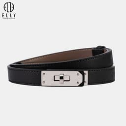 Thắt lưng nữ ELLY ED74 khóa chốt da thật cao cấp dây nịt nữ thời trang chính hãng 4