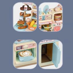 Bộ Đồ Chơi Nhà Bếp 2 Tầng Mamikids Có Hiệu Ứng Khói Và Âm Thanh,Đồ Chơi Nội Thất Nhà Bếp Cho Bé 2