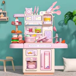Bộ Đồ Chơi Nhà Bếp 2 Tầng Mamikids Có Hiệu Ứng Khói Và Âm Thanh,Đồ Chơi Nội Thất Nhà Bếp Cho Bé 6
