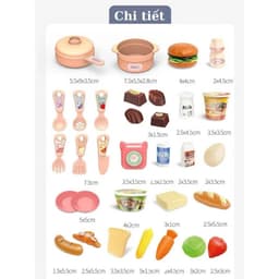 Bộ Đồ Chơi Nhà Bếp 2 Tầng Mamikids Có Hiệu Ứng Khói Và Âm Thanh,Đồ Chơi Nội Thất Nhà Bếp Cho Bé 8