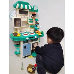 Bộ Đồ Chơi Nhà Bếp 2 Tầng Mamikids Có Hiệu Ứng Khói Và Âm Thanh,Đồ Chơi Nội Thất Nhà Bếp Cho Bé 9