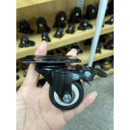 [KKTHN] Bánh Xe Gắn Loa Kéo, Tủ Kệ, Đế Lót Chậu, Bánh Xe Đẩy Hàng Mini Viền Đen Chịu Tải 8
