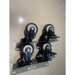 [KKTHN] Bánh Xe Gắn Loa Kéo, Tủ Kệ, Đế Lót Chậu, Bánh Xe Đẩy Hàng Mini Viền Đen Chịu Tải 9