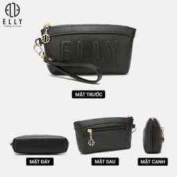 Ví Clutch Nữ Da Thật ELLY EC63 Ví Cầm Tay Dự Tiệc Công Sở Cao Cấp Sang Trọng Thời Trang Chính Hãng 4