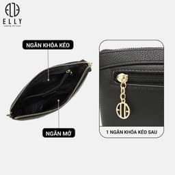 Ví Clutch Nữ Da Thật ELLY EC63 Ví Cầm Tay Dự Tiệc Công Sở Cao Cấp Sang Trọng Thời Trang Chính Hãng 5