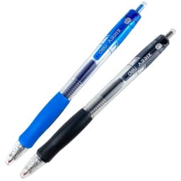 (Set 3 Cây) Bút Gel Bấm Deli G08 Mực Xanh Ngòi 0.5mm 2