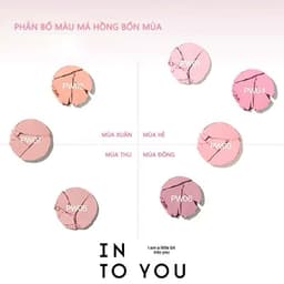 INTO YOU Phấn Má Hồng Đơn Sắc Màu Sắc Nữ Tính Tinh Tế Mềm Mại 8