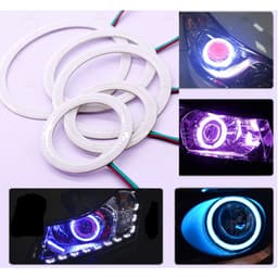 VÒNG LED COB FULL MÀU ARGB NEOPIXEL WS2812B 5V DIY MẮT THIÊN THẦN CHO XE Ô TÔ MÔTÔ LED LOA NGHE NHẠC 2
