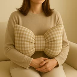 Gối tựa lưng, khăn trải bàn, đệm ngồi họa tiết caro chất liệu Cotton mềm phong cách Hàn Quốc 1