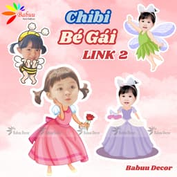 Chibi trang trí sinh nhật cho bé gái LINK 2 (34-66) 1