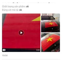 [SGP] Decal Nam Châm Cờ Việt Nam Đế Trắng Cao Cấp Chống Trầy, Trang Trí Ô Tô (60x40cm) 6