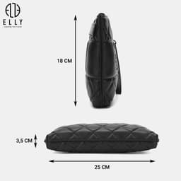 [Tặng hộp 20.10] Clutch nữ ELLY EC70 ví cầm tay da thật cao cấp dự tiệc công sở thời trang sang trọng 3