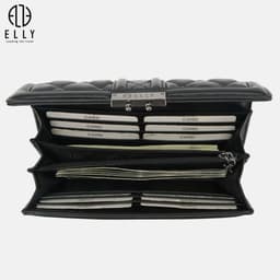 [Tặng hộp 20.10] Clutch nữ ELLY EC69 ví cầm tay da thật cao cấp dự tiệc công sở thời trang sang trọng 7