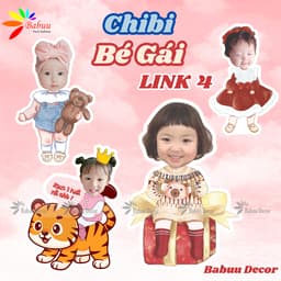 Chibi trang trí sinh nhật cho bé gái LINK 4 (100-132) 1