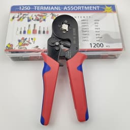 Kìm bấm cos vuông HSC8 6-4A tự điều chỉnh kèm 1200 đầu cos đủ loại cos ống tròn cos pin 3