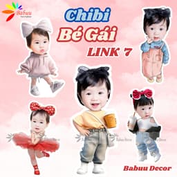 Chibi trang trí sinh nhật cho bé gái LINK 7 (206-239) 1