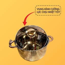 Bộ nồi 3 món Inox SRAPP 304 SH-368, SH-805, 5 đáy truyền nhiệt đều, nấu mọi bếp - TUIDO SHOP 4