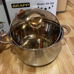 Bộ nồi 3 món Inox SRAPP 304 SH-368, SH-805, 5 đáy truyền nhiệt đều, nấu mọi bếp - TUIDO SHOP 7