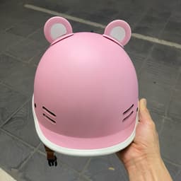 Mũ bảo hiểm nửa đầu kiểu cá heo đang,lưỡi đúc liền có lỗ thông gió trước sau 8