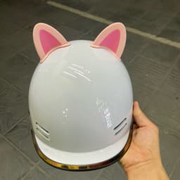 Mũ bảo hiểm nửa đầu kiểu cá heo đang,lưỡi đúc liền có lỗ thông gió trước sau 9