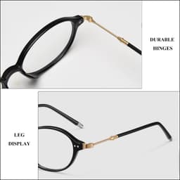 Gọng kính cận thời trang nam nữ ANDU dáng oval dẹp phong cách 2YK chống tia UV - 72AD376 7