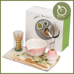 Bộ combo 8 dụng cụ pha matcha hồng trắng (CW-21) 1