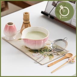 Bộ combo 8 dụng cụ pha matcha hồng trắng (CW-21) 3