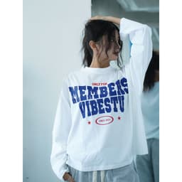 Áo Thun Tay Dài Boxy VIBESTU '' Longsleev Member Only '' Form Unisex 250Gsm Cotton 9
