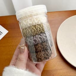 Dây buộc tóc bản To Thun co giãn cao Bền chắc Không làm hư tóc Bộ 6 cái Dây cột tóc Cao Cấp-K109 VINBEO-[LU66] 5